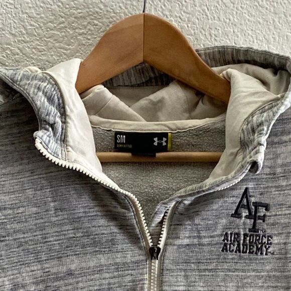 Air Force Falcons USAFA Under Armour UA Storm Full Zip Hoodie Sweatshirt Small - Picture 7 of 7